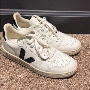 Veja Women’s White and Black Sneakers